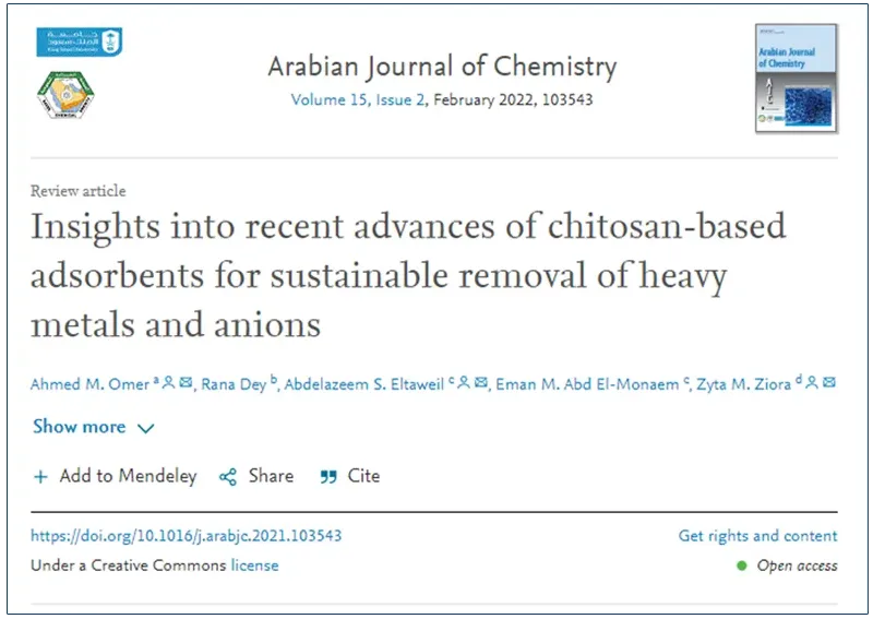 chitosan scientific research supporting herbal foot pads detoxification