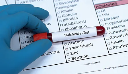 lab report confirming toxins extracted by Xitox foot detox patches overnight